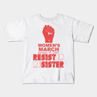 Resist Sister Women's March 2020 Kids T-Shirt